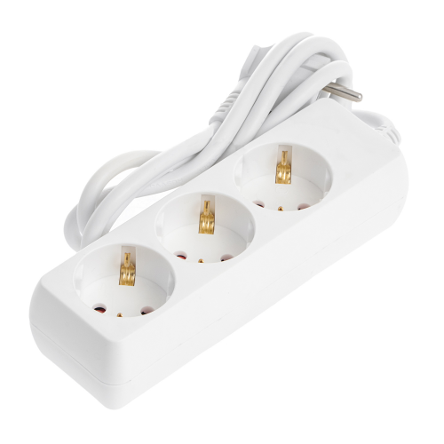 Удлинитель сетевой Megavolt boyang 1,5м 250v~ 16a max 3000w, h05vv-f 3g1,0mm2