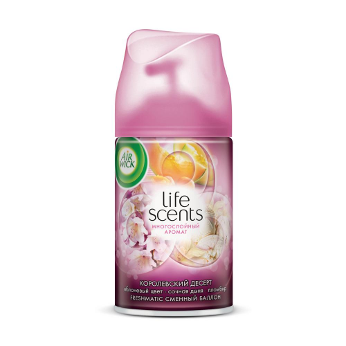 Сменный баллон для автоматического освежителя воздуха Air Wick Life Scents Королевский десерт 250 мл