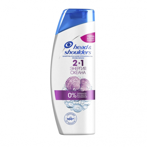 Шампунь Head & Shoulders 2в1 Против перхоти Энергия океана 400мл (HS-81481025)