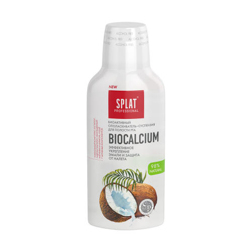 Ополаскиватель для полости рта SPLAT BIOCALCIUM БИОКАЛЬЦИЙ для укпрепления эмали и защиты от налёта, 275 мл