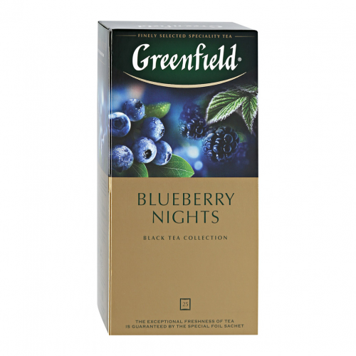 Чай черный Greenfield Blueberry nights 25*1,5г (37,5г)