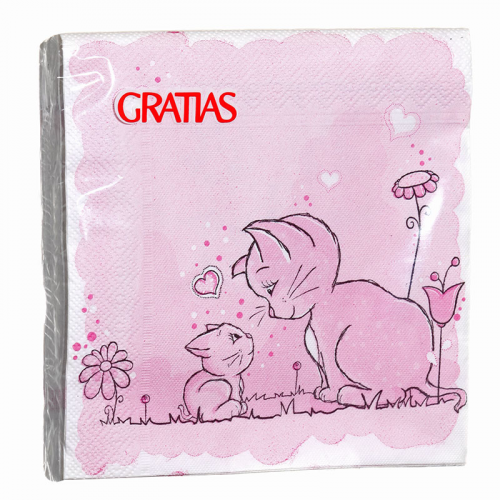Салфетки Gratias Кошкина Радость 20 шт