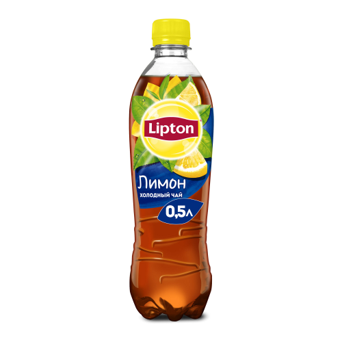 Холодный чай Lipton Черный Лимон 0,5 л