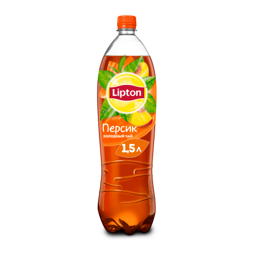 Холодный чай Lipton Черный Персик 1,5 л