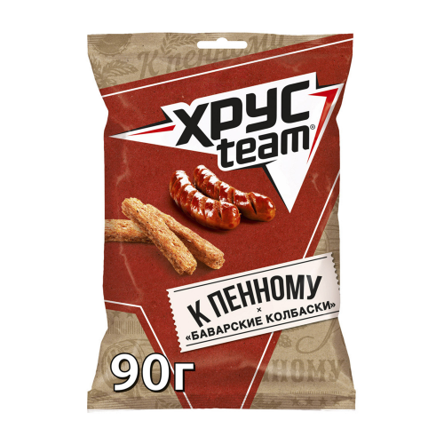 Сухарики Хрусteam К Пенному Баварские колбаски 90 г