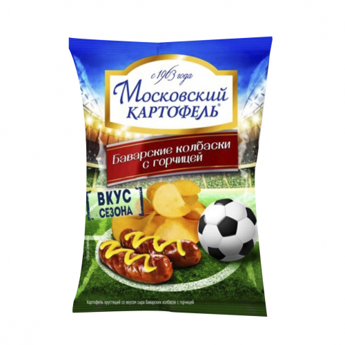 Чипсы Московский картофель Баварские колбаски с горчицей 70 г