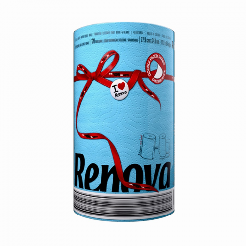 Бумажные полотенца Renova Red Label Blue 1 рулон