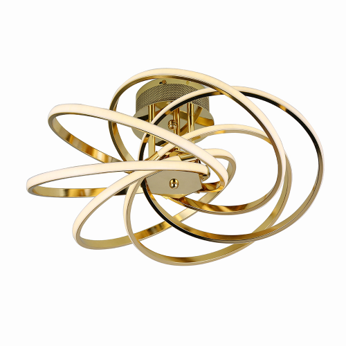 Люстра светодиодная потолочная Elvan LU00124-6-GLD