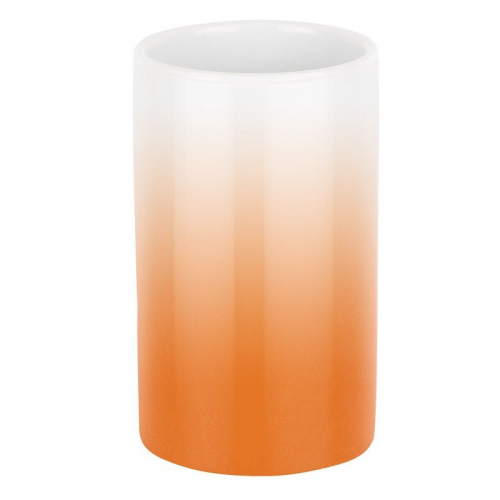 Стакан фарфоровый оранжевый Spirella Tube Gradient