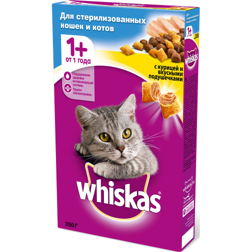 Корм для кошек WHISKAS Курица 350г