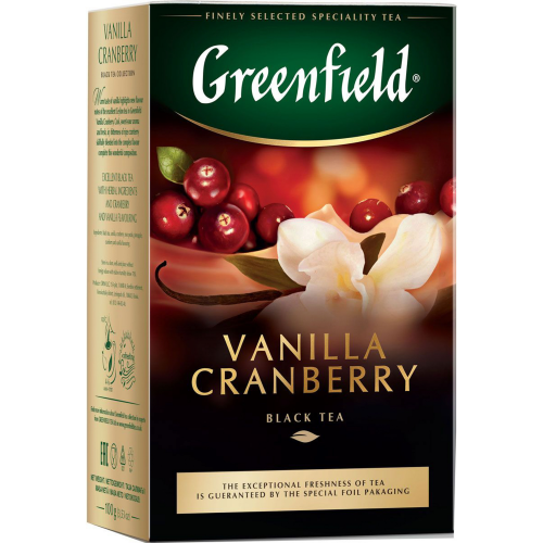 Чай черный Greenfield Vanilla Cranberry листовой 100 г