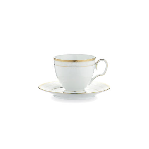 Чашка с блюдцем Noritake Хэмпшир золотой кант 250 мл