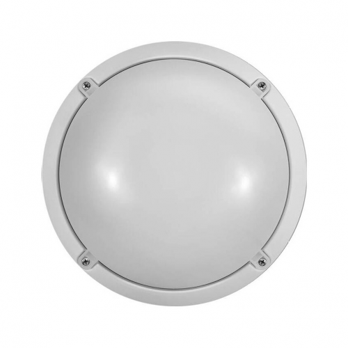 Светильник светодиодный Онлайт 71 622 OBL-R1-7-4K-WH-IP65-LED-SNRV (оптико-акустич. датчик)