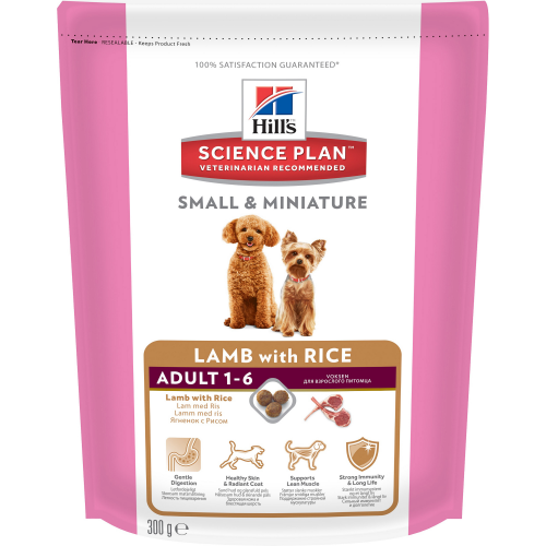 Корм для собак HILL'S Small & Miniature ягненок с рисом 300 г