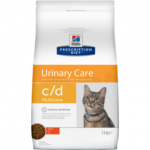 Корм для кошек Hill's Prescription Diet c/d Multicare Курица 1,5 кг