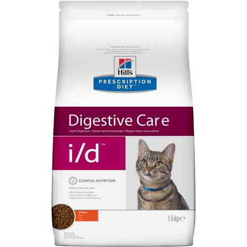 Корм для кошек Hill's Prescription Diet i/d Digestive Care Курица 1,5 кг