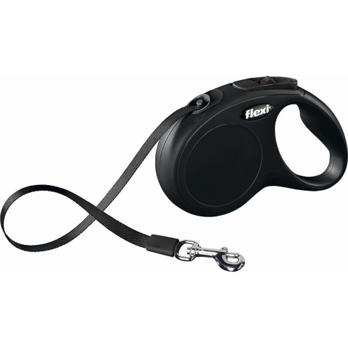 Рулетка для собак FLEXI Classic Basic Mini черная
