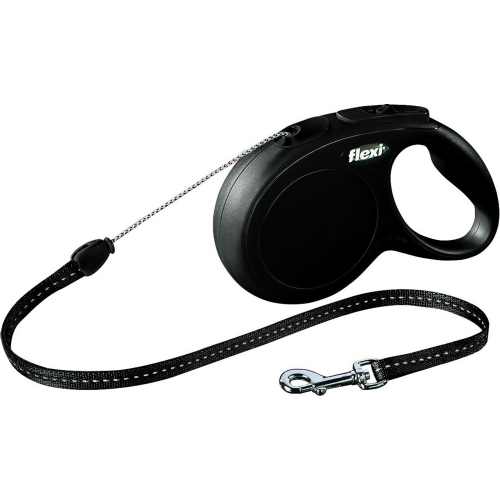 Рулетка для собак FLEXI Classic Basic M черная