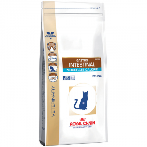 Корм для кошек Royal Canin Gastro Intestinal Moderate Calorie с умеренным содержанием энергии при нарушениях пищеварения 2 кг