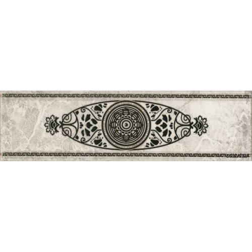 Бордюр PiezaRosa Цезарь Серый 7,1x25 см 272571