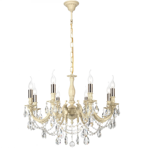 Люстра хрустальная на цепи Lucia tucci FIRENZE 141.8 CREAM WHITE
