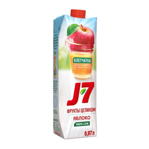 Сок J-7 Фрукты Целиком Яблоко с мякотью 0,97 л
