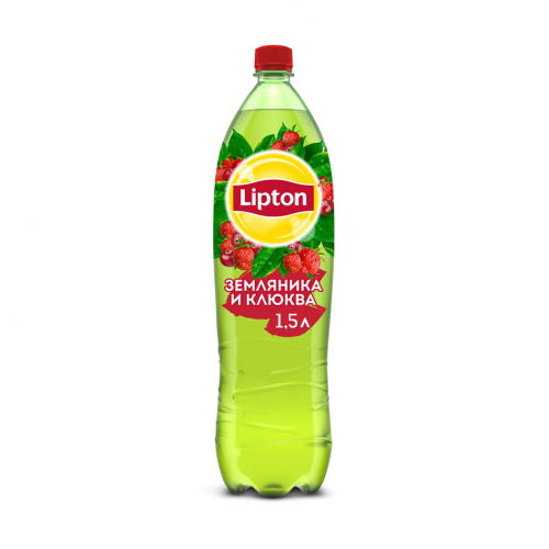 Холодный чай Lipton Зеленый Земляника-Клюква 1,5 л