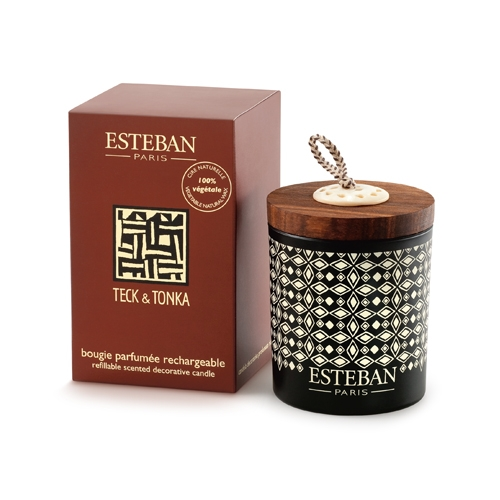 Ароматическая свеча Esteban Тек и тонка 170 г