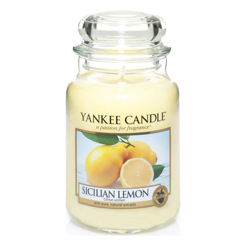 Ароматическая свеча Yankee candle большая Сицилийский лимон 623 г