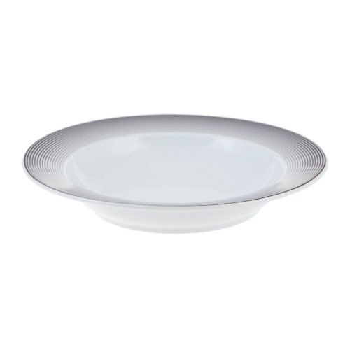 Тарелка глубокая Porcelaine du reussy sancerre 220 linea brun