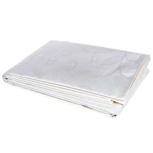 Скатерть жаккард ramage белая 140x240 Gemitex 501585