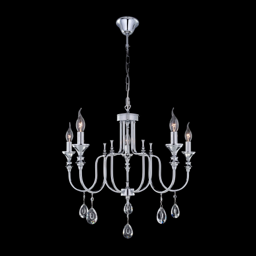 Люстра подвесная Citilux Рига хром CL437151
