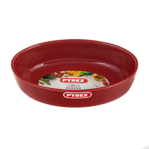 Форма курвес овальная 22х15 керам Pyrex