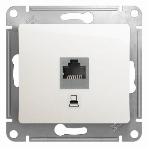 Розетка компьютерная Schneider Electric Glossa RJ45