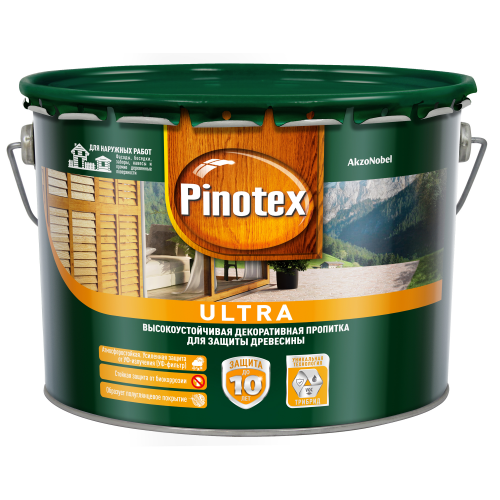 Пропитка Pinotex ультра 9л 03 тик