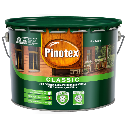 Пропитка Pinotex классик 9л 07 красное дерево