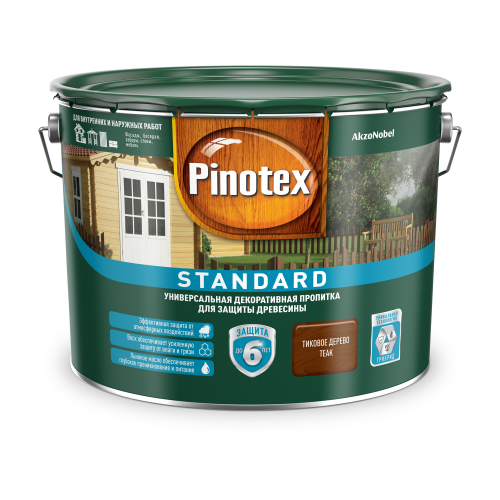 Пропитка Pinotex стандарт 9 л тик