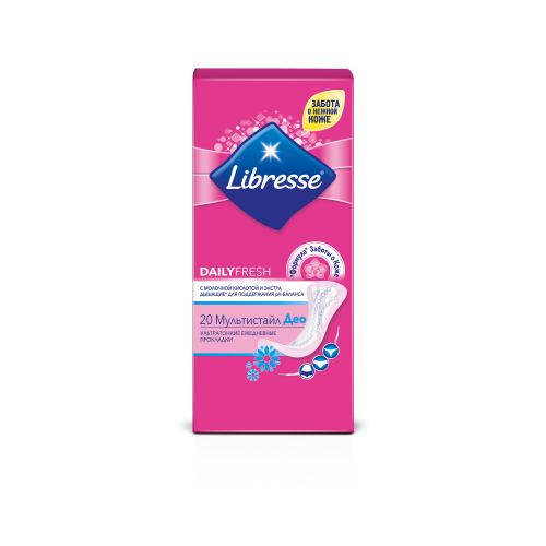 Ежедневные прокладки Libresse Dailyfresh Multistyle Deo, 20 шт