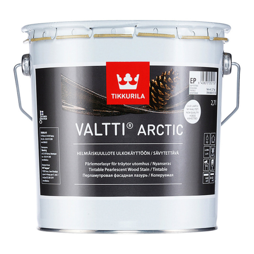 Фасадная лазурь tikkurila valtti arctic 2.7 л