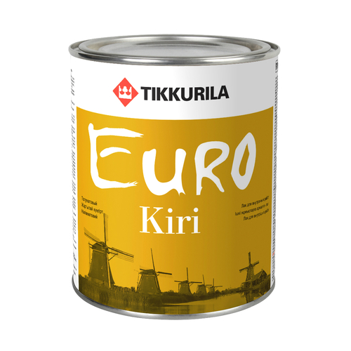 Лак паркетный глянцевый Tikkurila euro kiri 0.9 л