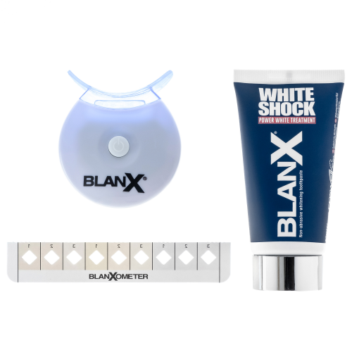 Паста зубная Blanx whith shock treatment + Led Bite (RUS) Отбеливающий уход+световой активатор, 50 мл (GA1327900)