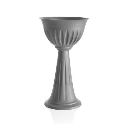 Кашпо колонна alba 43 см серый (31903)