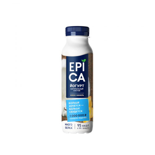 Йогурт Epica кокос, ваниль 3,6% 290 г