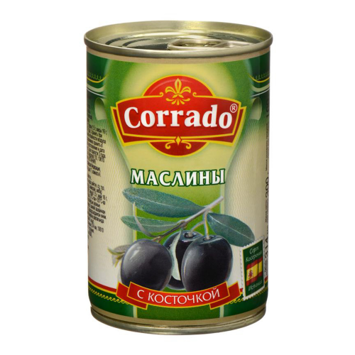 Маслины Corrado с косточкой 300 г
