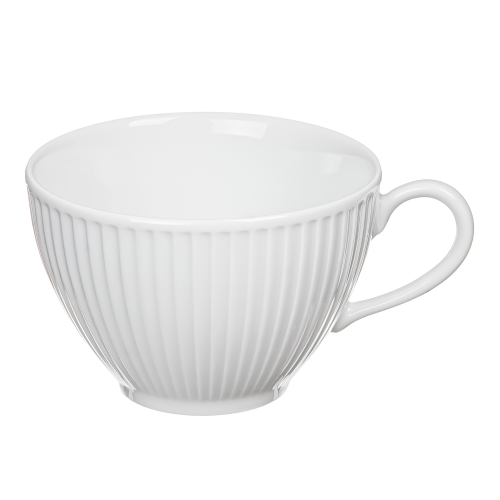 Чашка чайная plisse.290м.белая. PorcelaИндияe Du Reussy 514229BL1
