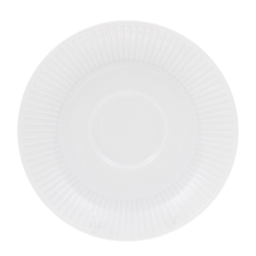 Блюдце чайное Porcelaine du reussy plisse. Белое