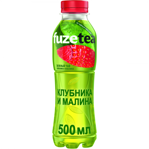 Чай зеленый Fuzetea Клубника и Малина 0,5 л