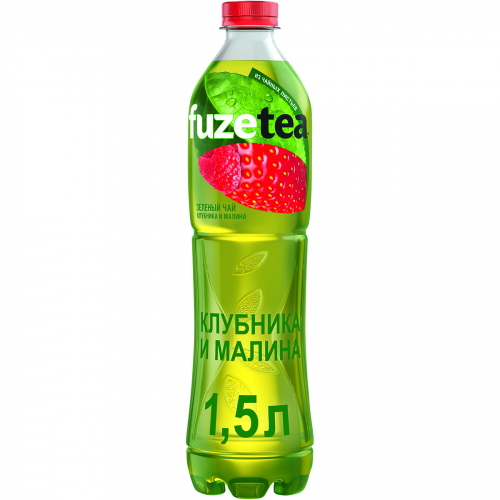 Чай зеленый Fuzetea Клубника и Малина 1,5 л