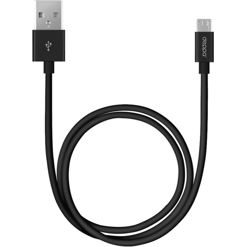 Кабель Deppa USB - micro USB 3 м 72229 Черный