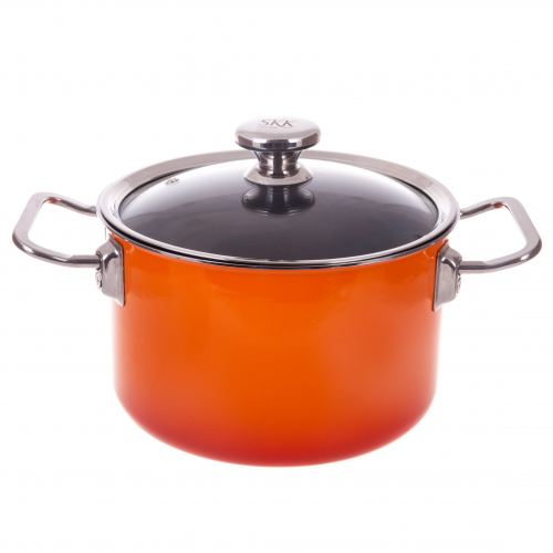 Кастрюля SKK Enameled Steel Series 8 4 л